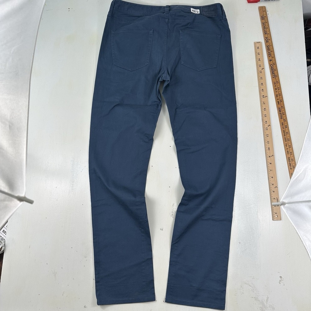 J. Hilburn 5 Pocket Jeans Men 36x34 Blue Cotton Stretch Slim Straight Pants - Picture 2 of 12